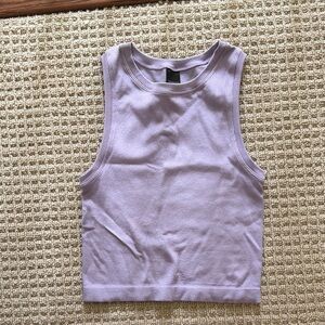 Express crop tank shimmer